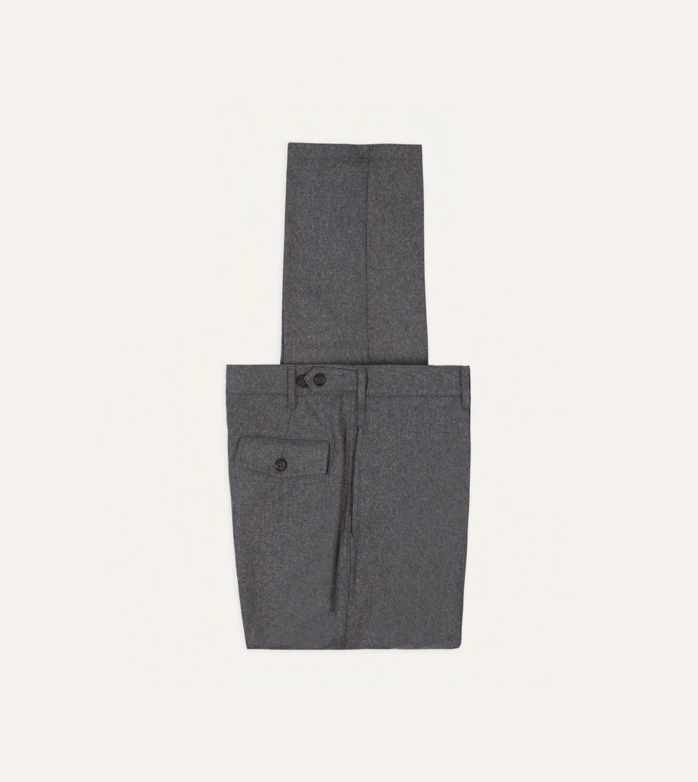 Grey Merino Wool Games Trouser