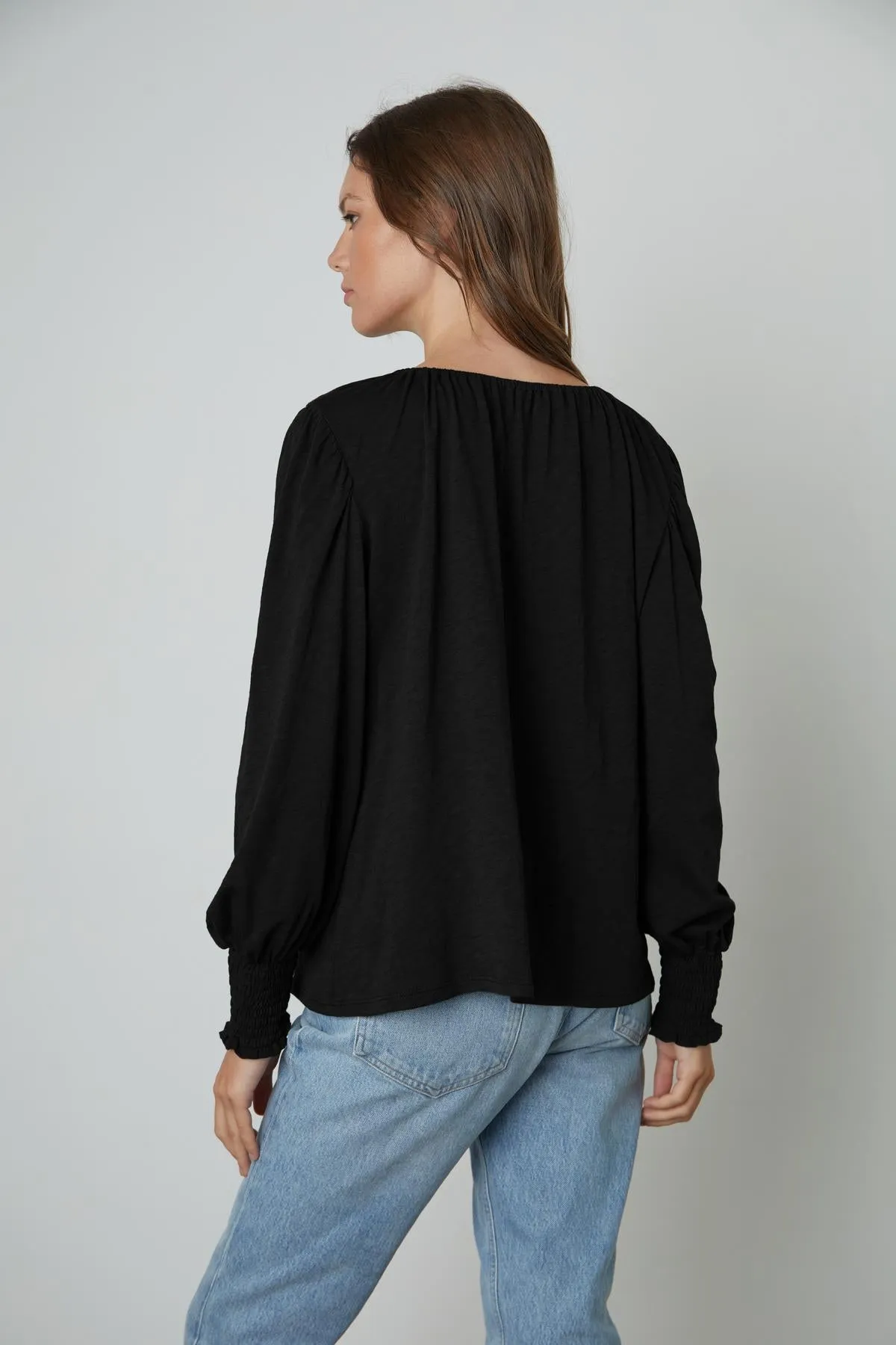 IRINA SPLIT NECK TEE