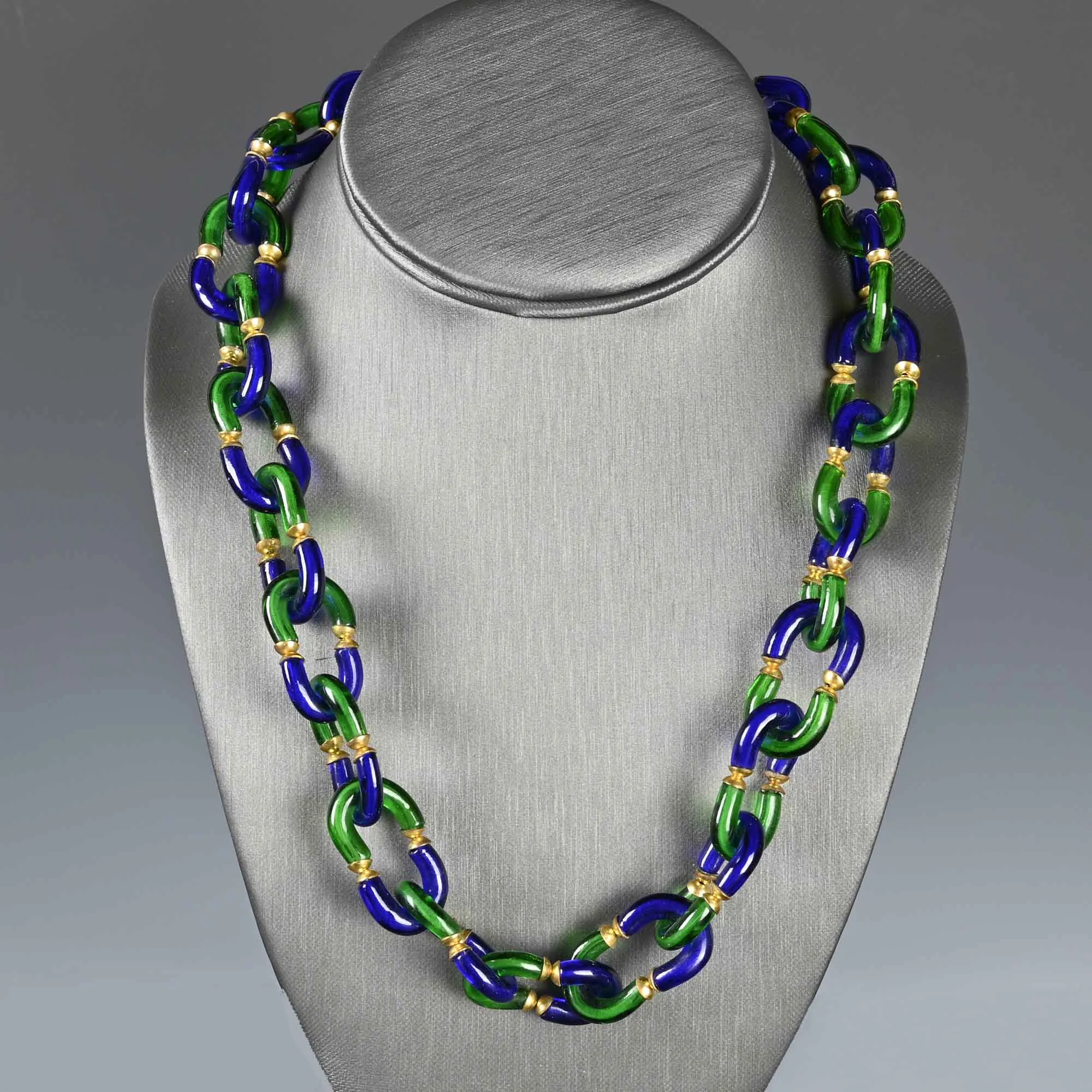 Italian Murano Glass Seguso Chanel Necklace