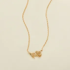 January Everbloom Birth Flower Necklace