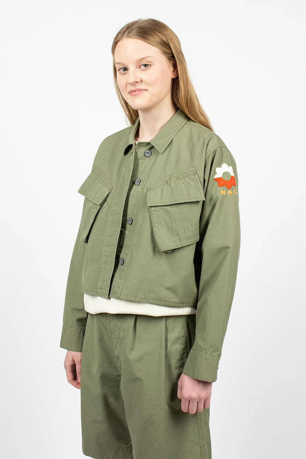 JK-50 Nam Cropped Jacket Army