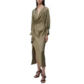 Jonathan Simkhai Talita Draped Front Midi Dress