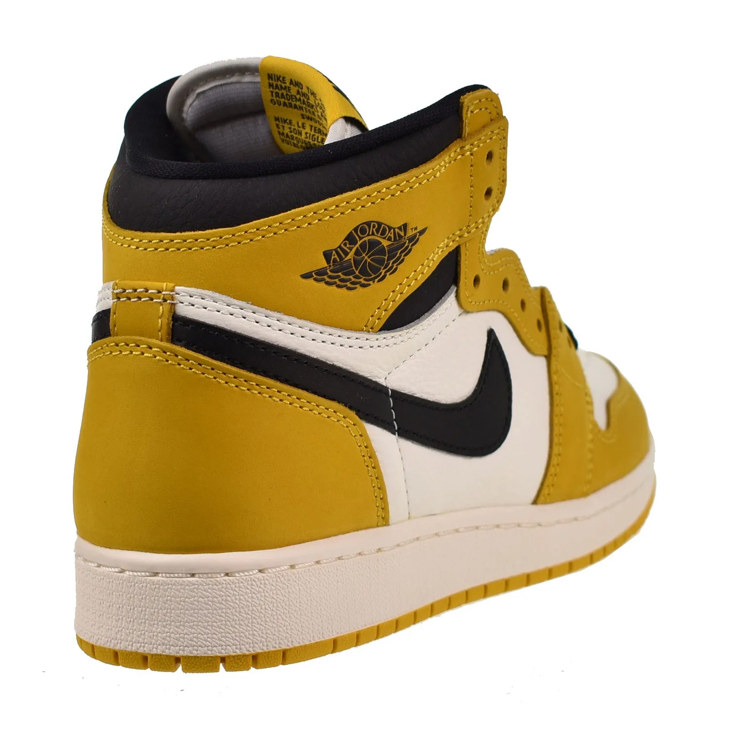 Jordan 1 Retro High OG (GS) Big Kids' Shoes Yellow Ochre-Sail-Black