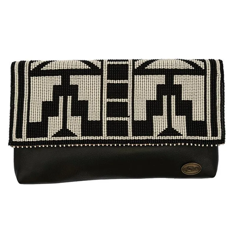 Karungi Beaded Leather Clutch 03