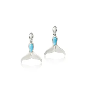 Larimar Flukes Earrings