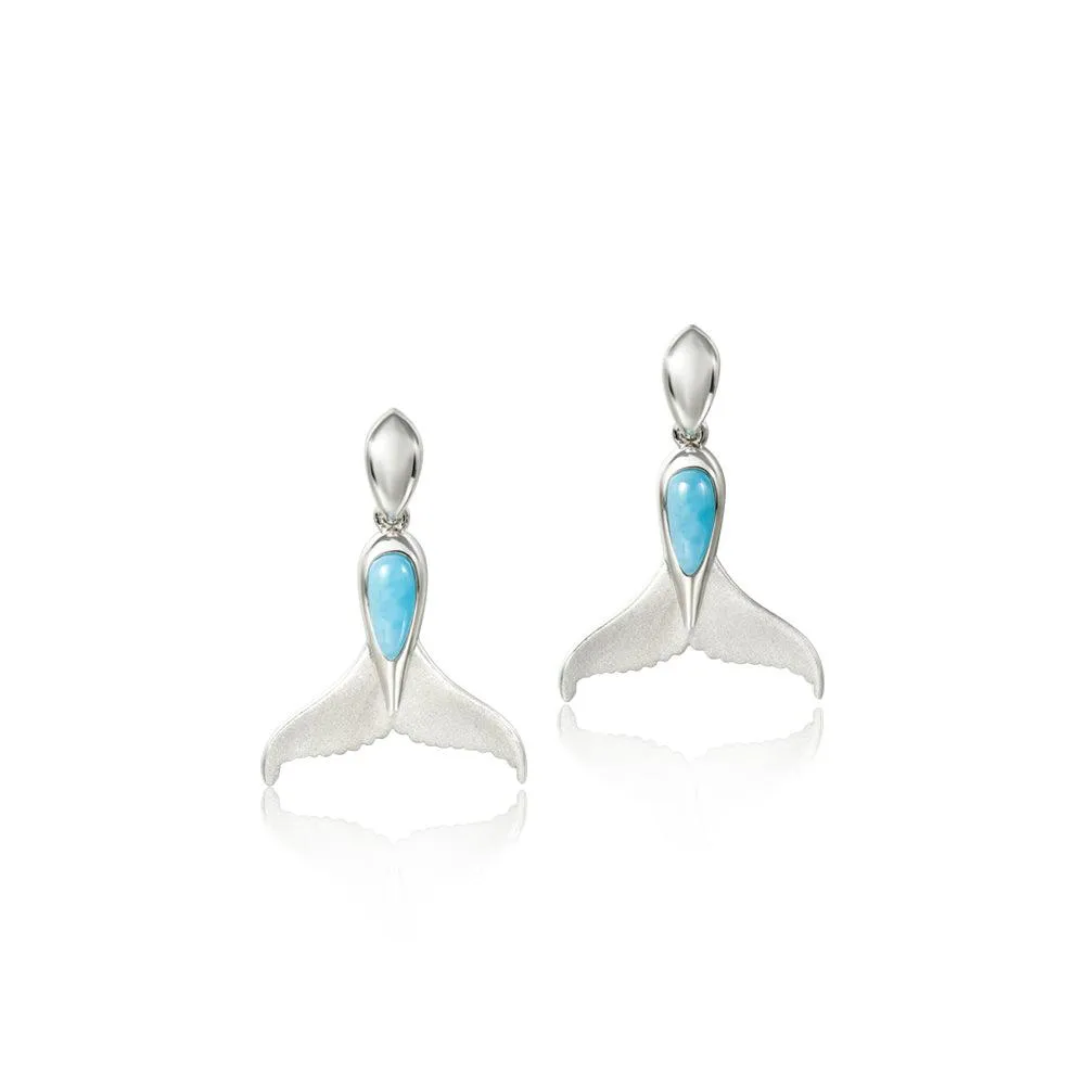 Larimar Flukes Earrings