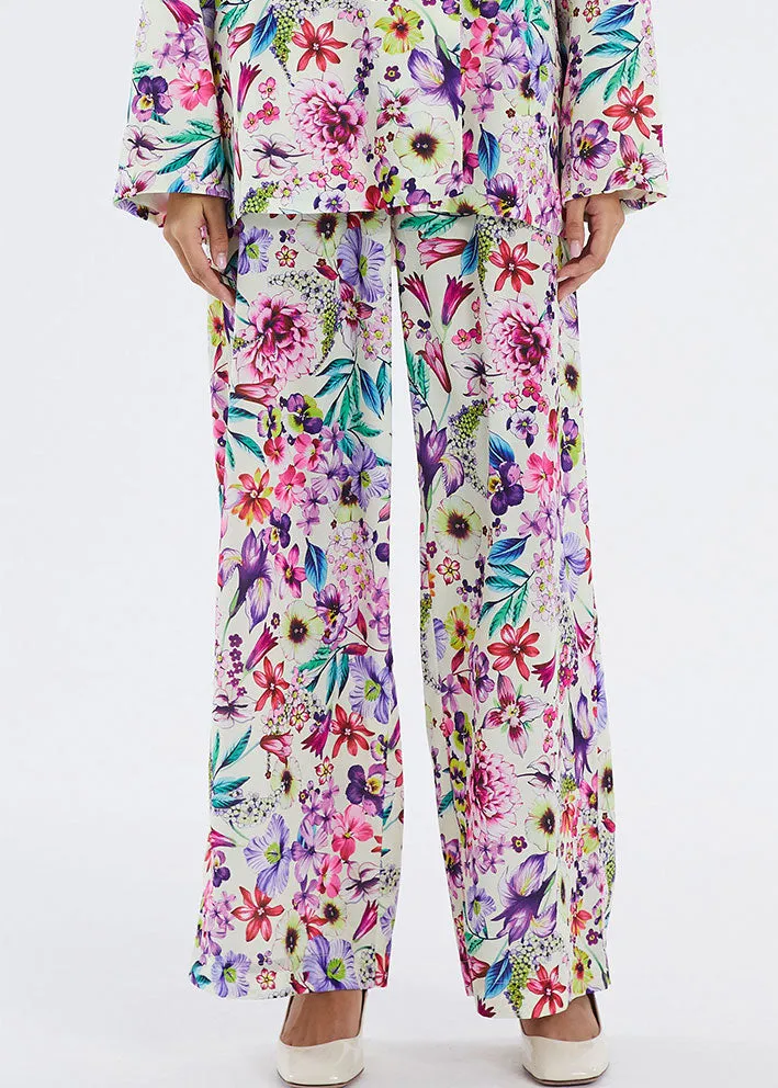 Lollys Laundry Vicky Bukser - Flower Print