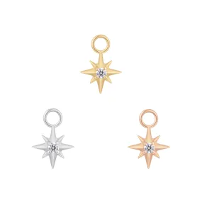 Luminary - CZ - Gold Charm