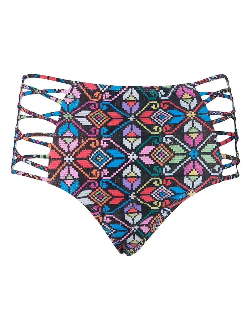 Madeira High Waisted Bikini Bottoms in La Boheme