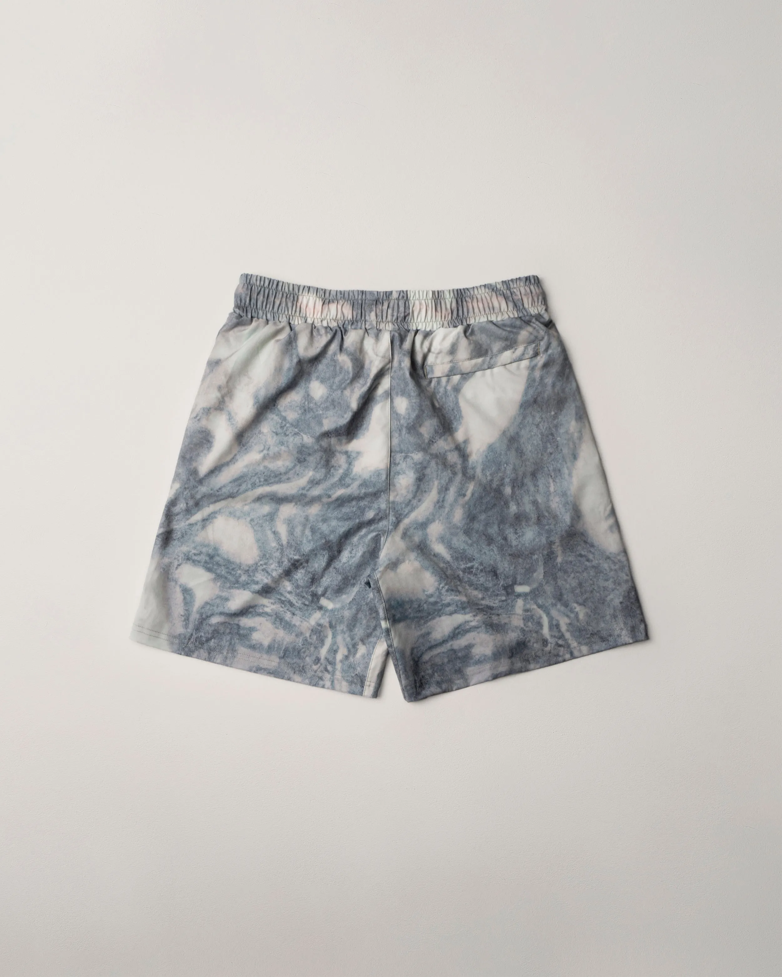 Marble Patched Gym Shorts