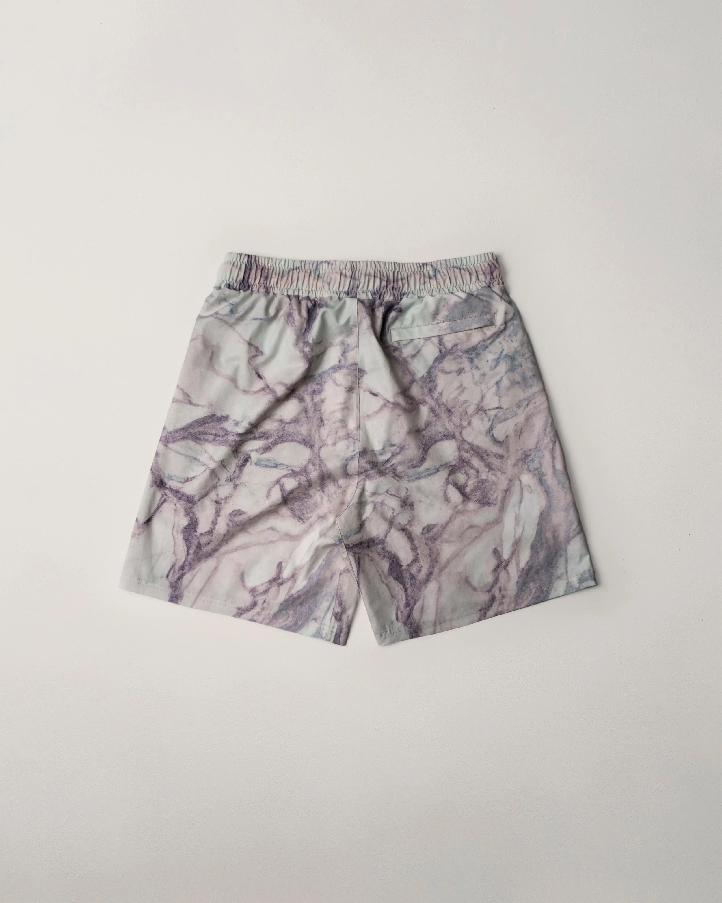 Marble Patched Gym Shorts