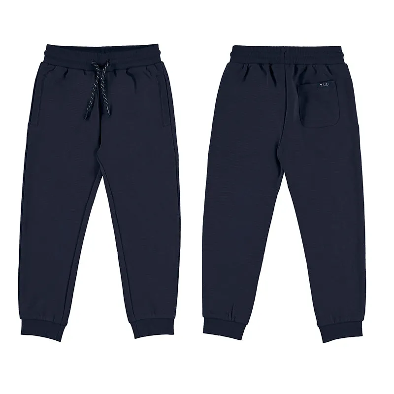 Mayoral Mini Basic Cuffed Fleece Sweatpants _Navy 742-68