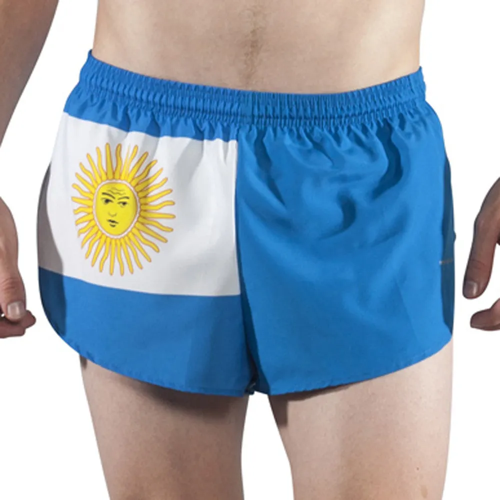 Men's 1" Elite Split Shorts- Argentina