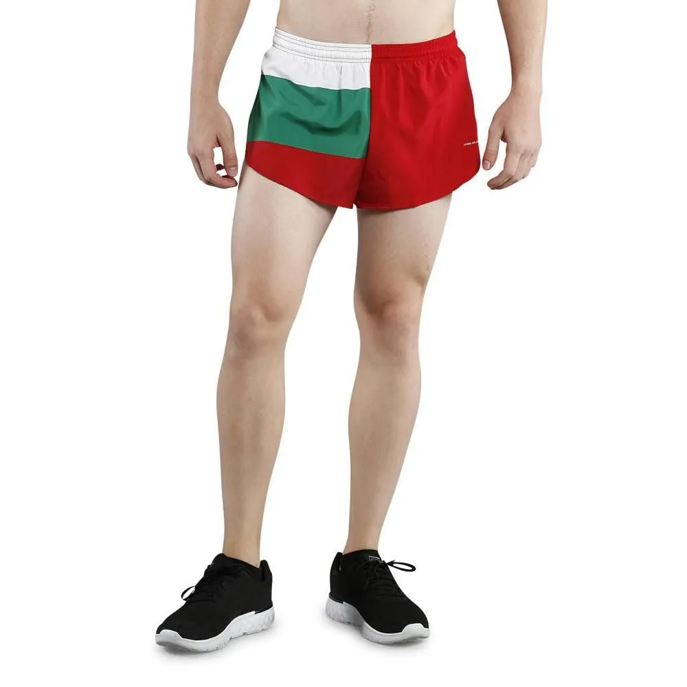 Men's 1" Elite Split Shorts- Bulgaria