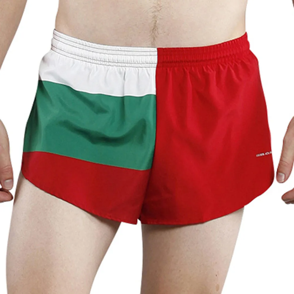 Men's 1" Elite Split Shorts- Bulgaria