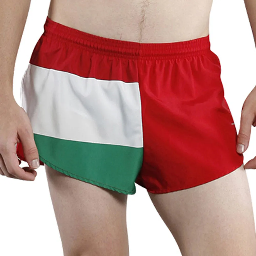 Men's 1" Elite Split Shorts- Hungary