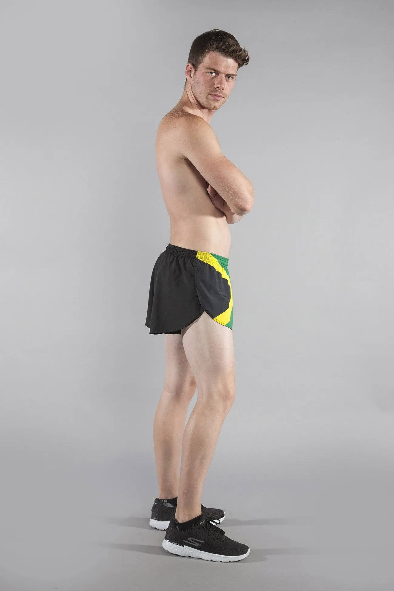 Men's 1" Elite Split Shorts- Jamaica