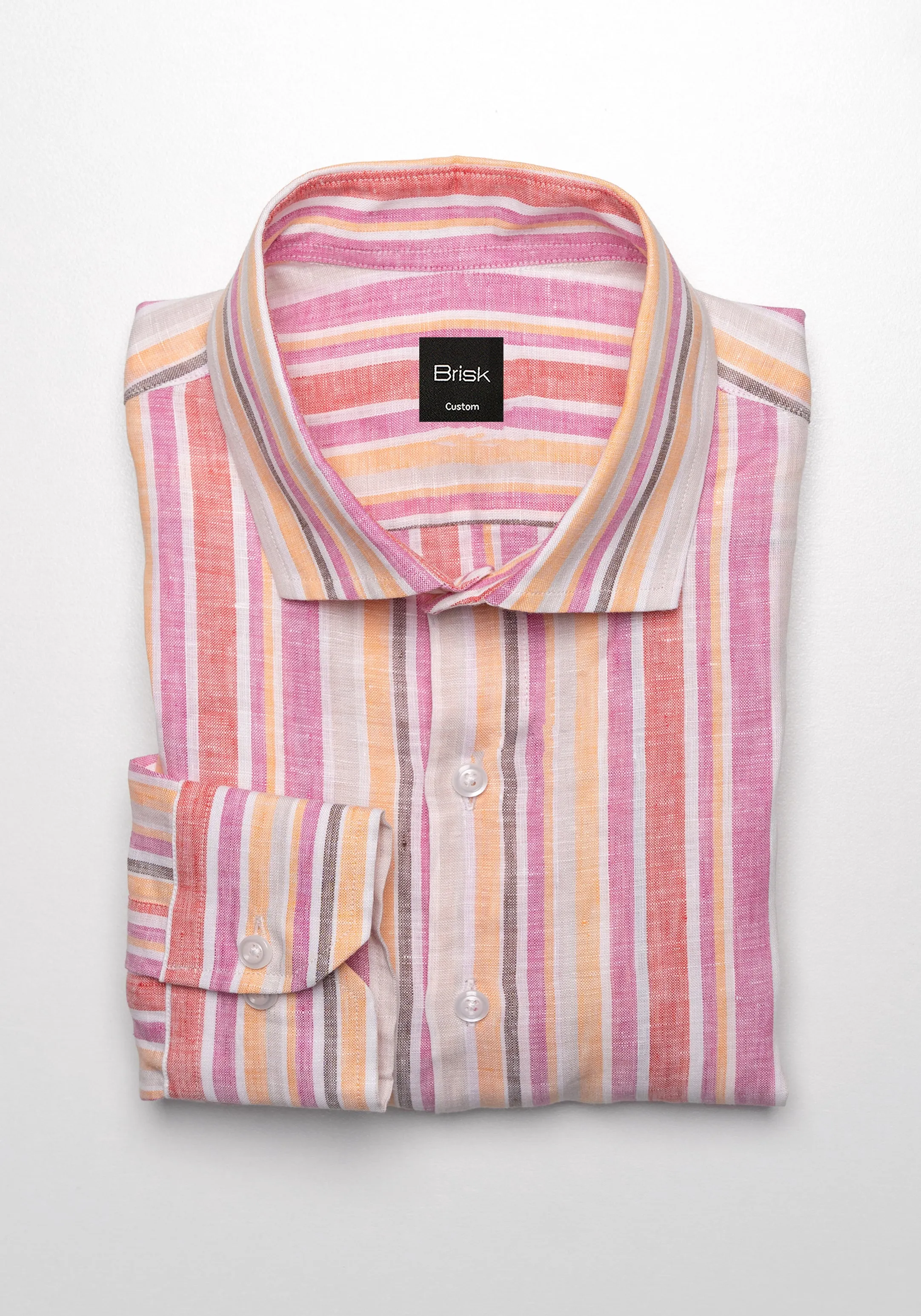 Multi Stripes Italian Linen Shirt