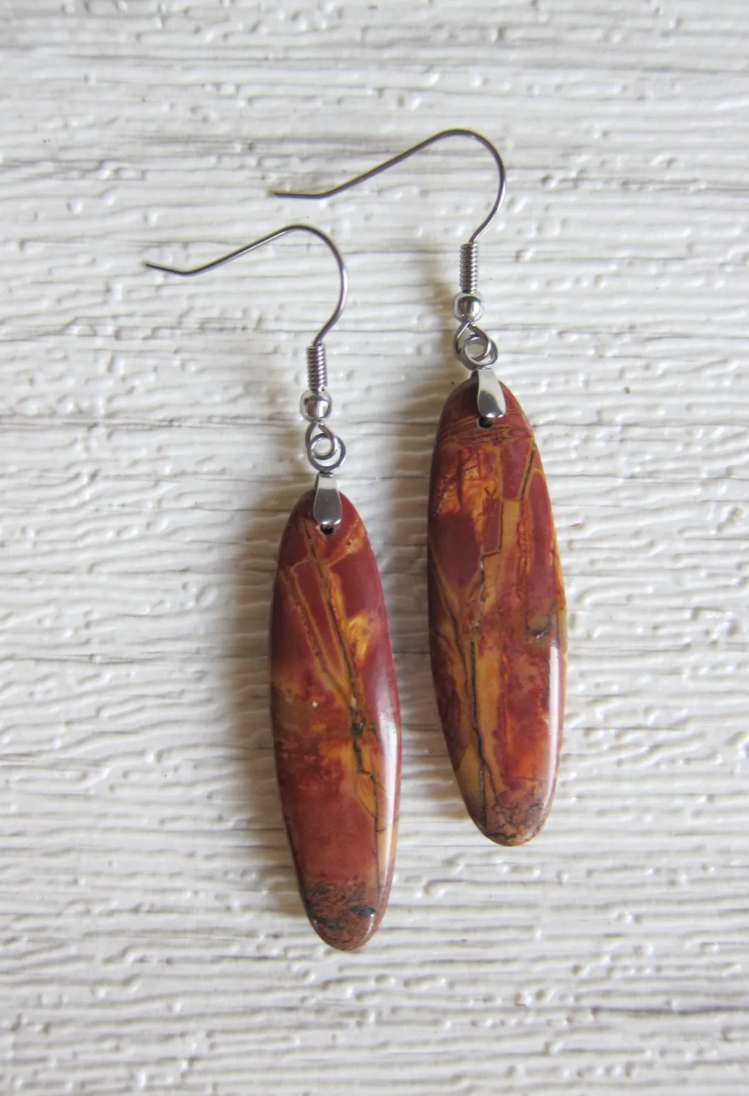 Natural Jasper Stone Earrings (1 pair)