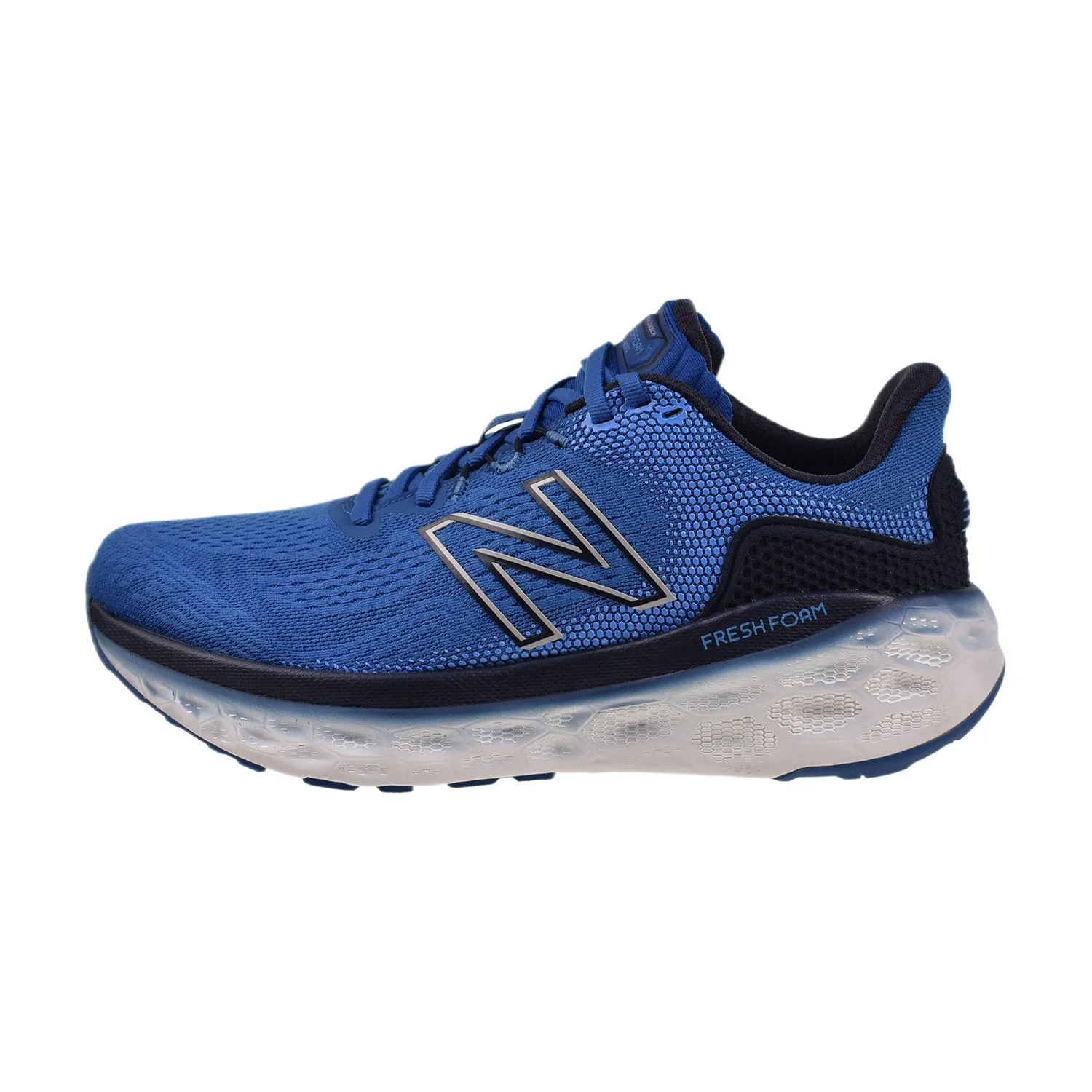 New Balance Fresh Foam More V3 (Wide) Men's Running Shoes Blue-White