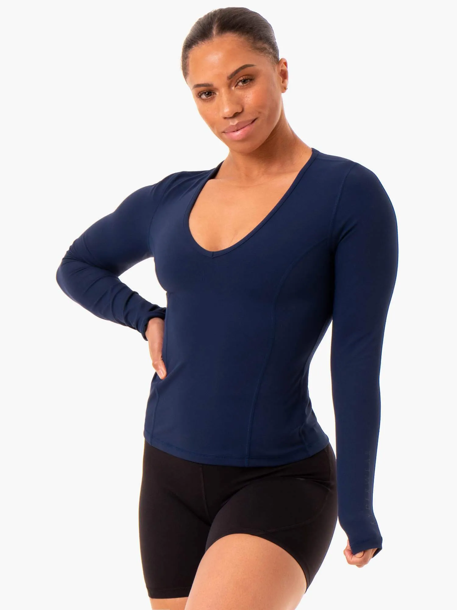 NKD Align Long Sleeve Training Top - Navy