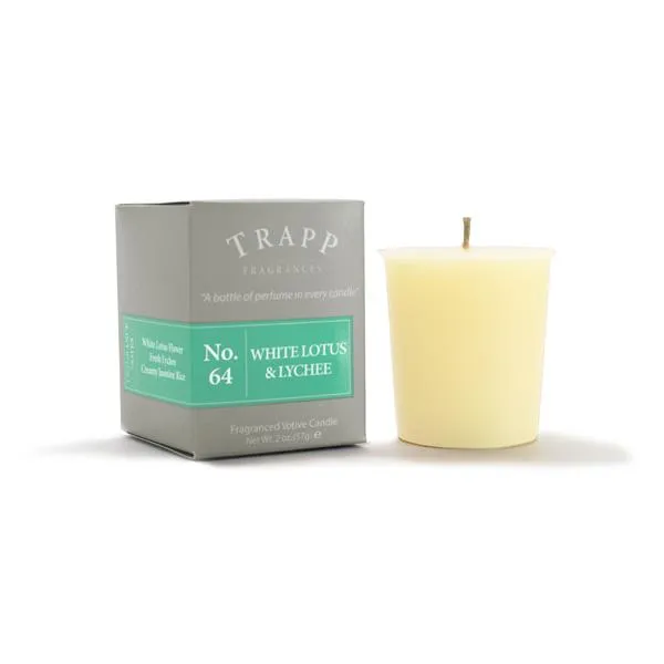 No. 64 White Lotus & Lychee - 2oz. Votive Candle