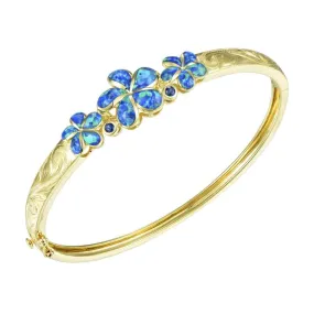 Opal Plumeria Bangle