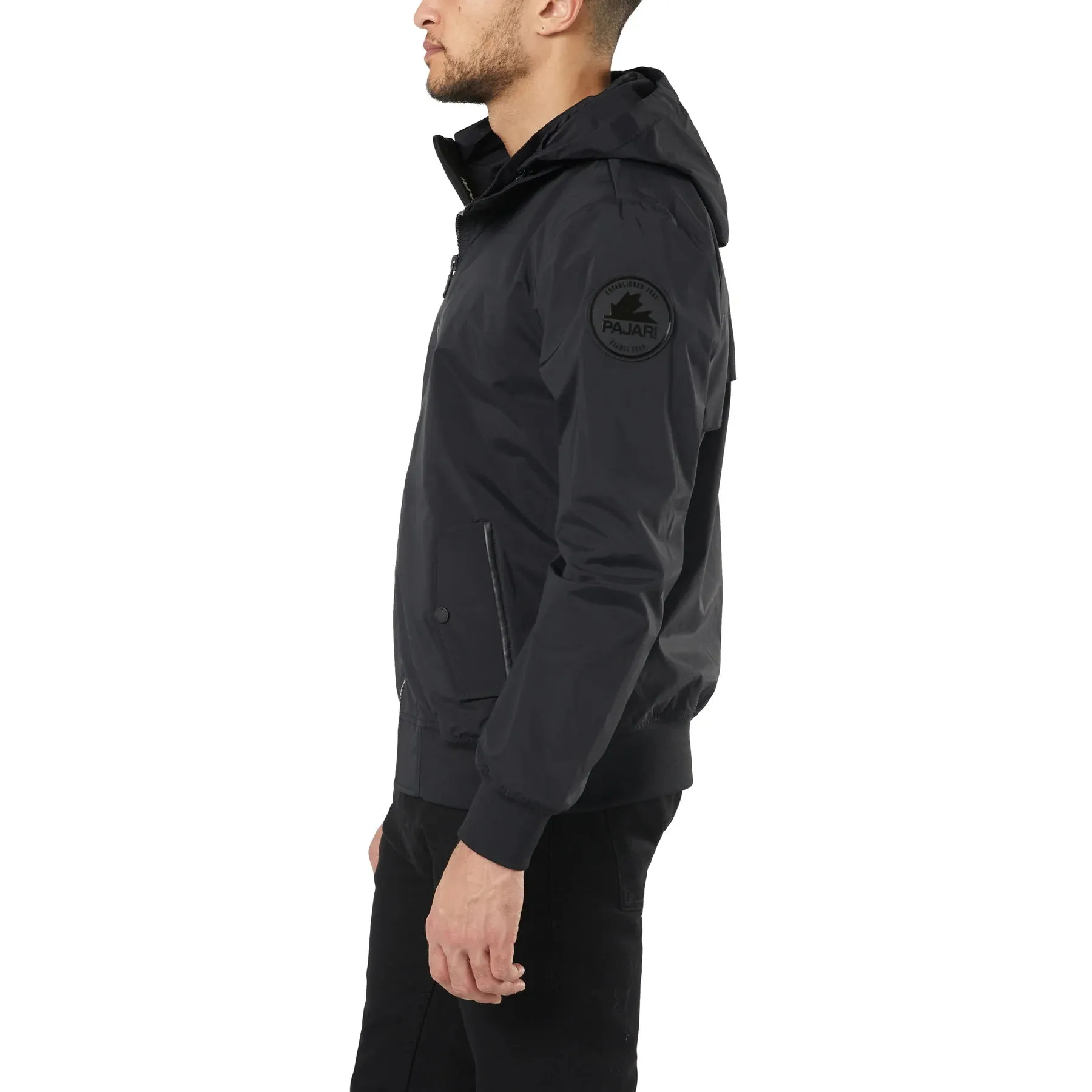 Pajar Mens Halcyon Bomber Rain Jacket - BLACK