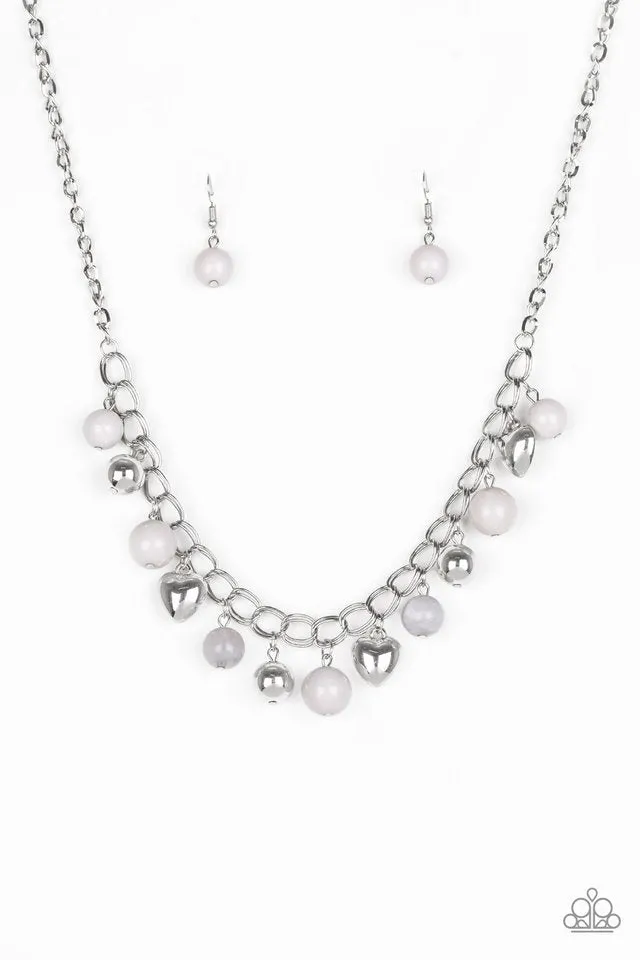 Paparazzi Accessories  - Summer Fling #L112 - Silver Necklace