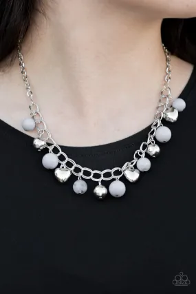 Paparazzi Accessories  - Summer Fling #L112 - Silver Necklace