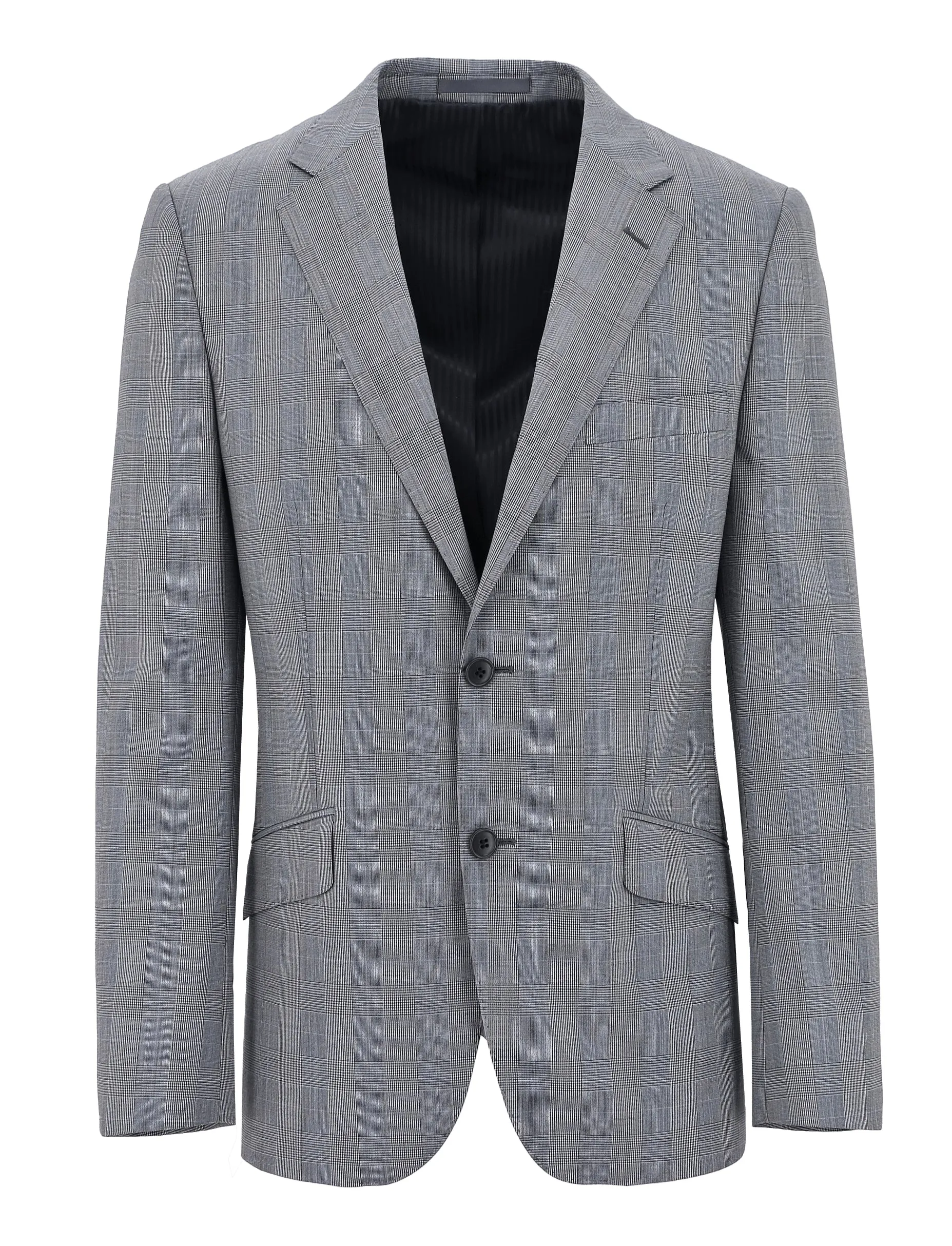 Parker Edward Grey Checked Suit