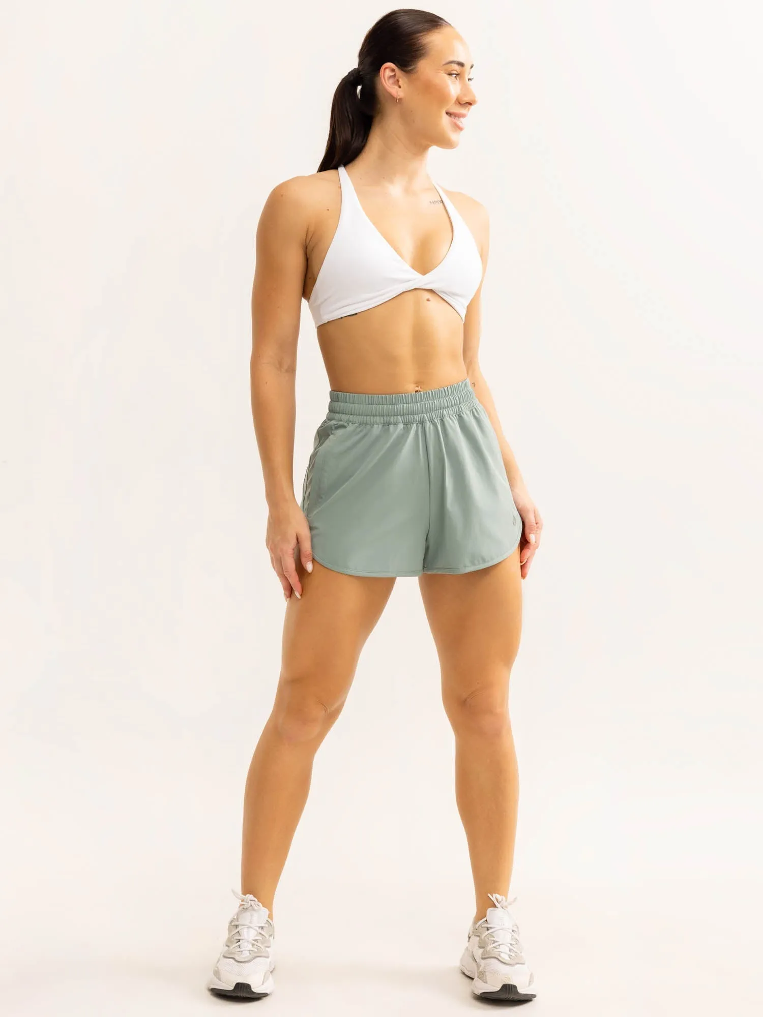 Persist Training Shorts - Dusty Green