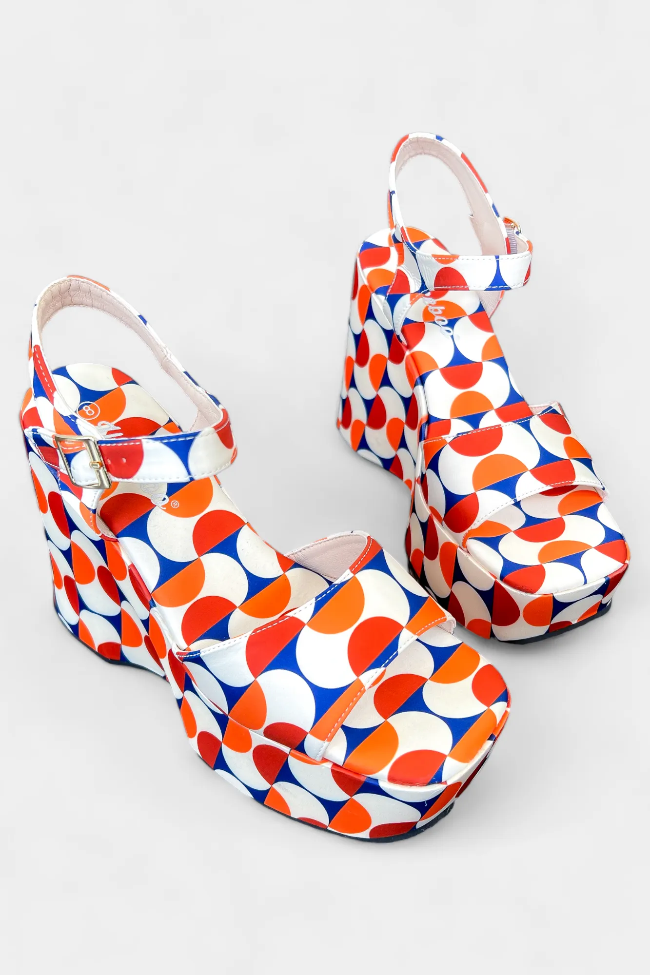 Polka Dot Platform Sandals