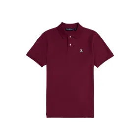 Psycho Bunny Mens Classic Polo - Crimson