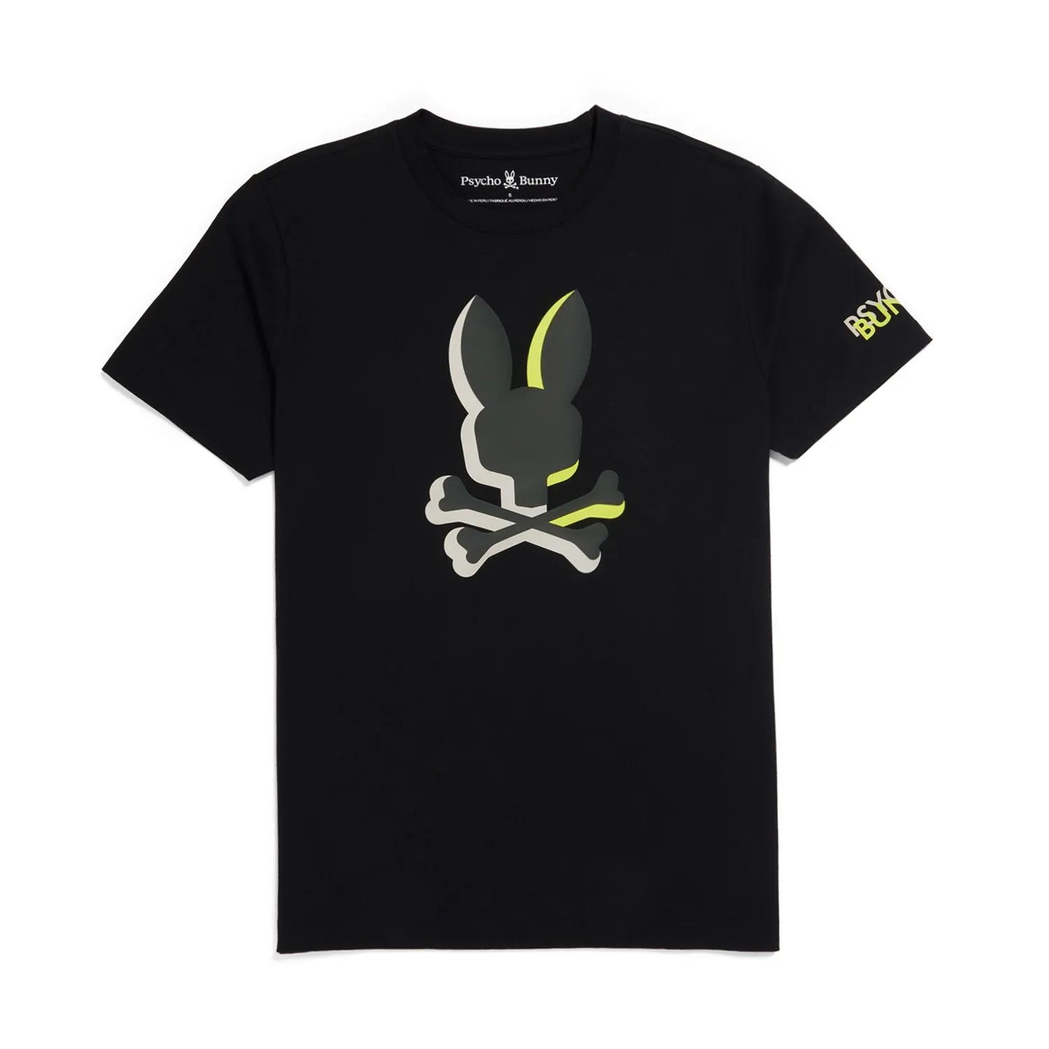 Psycho Bunny Men's Pattison Graphic Tee - Black