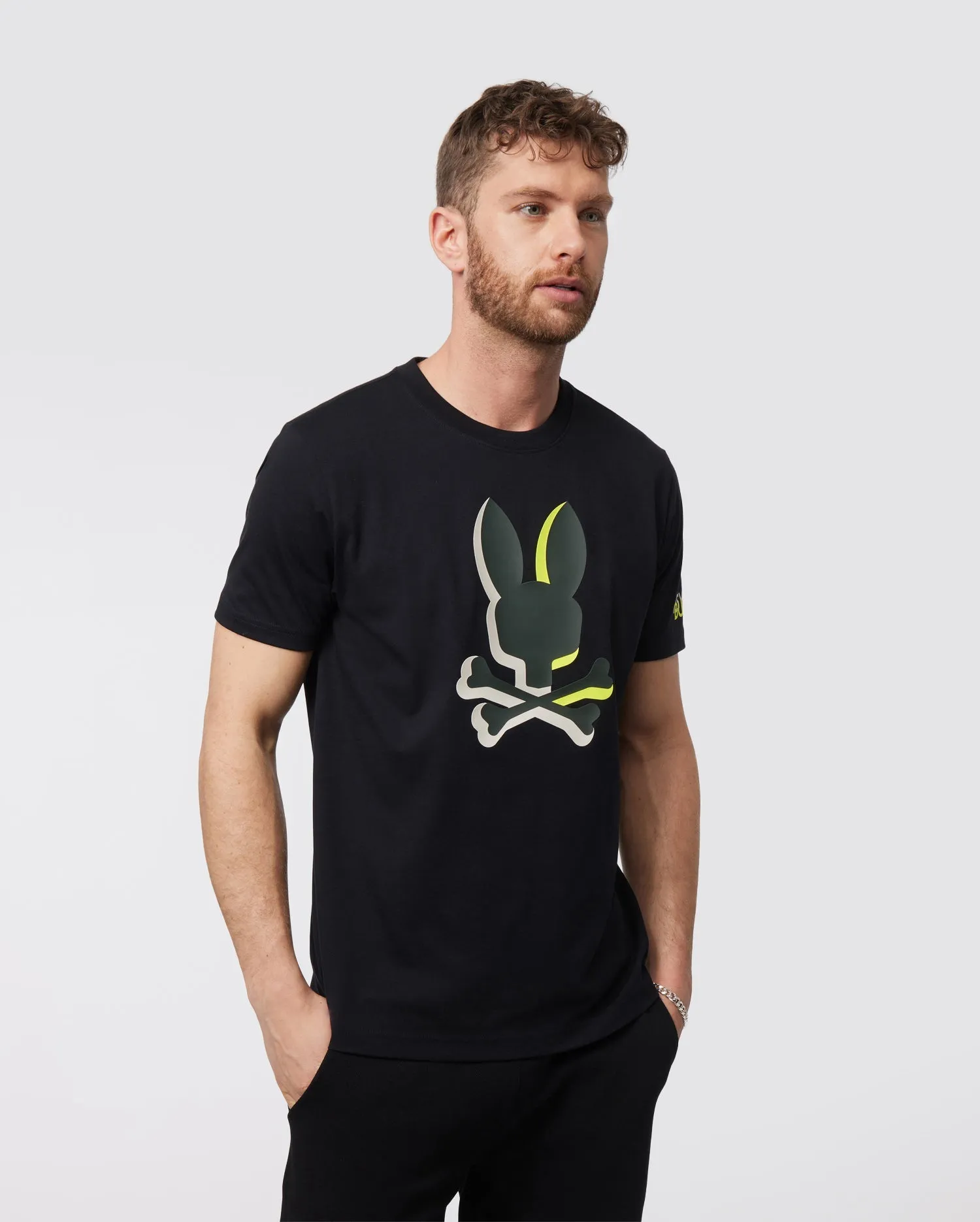 Psycho Bunny Men's Pattison Graphic Tee - Black