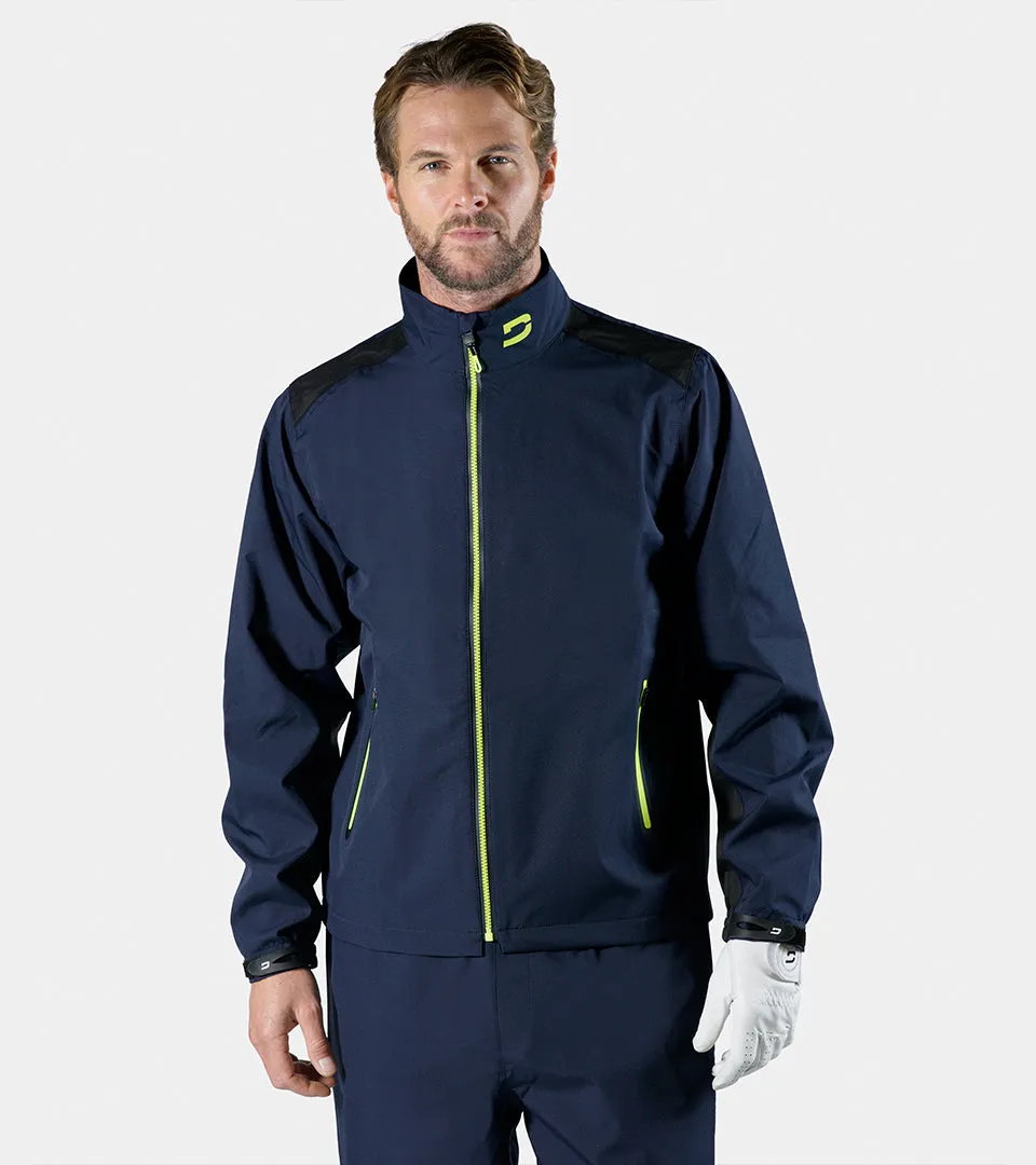 RAIN-TEK SUIT JACKET  - NAVY / LIME