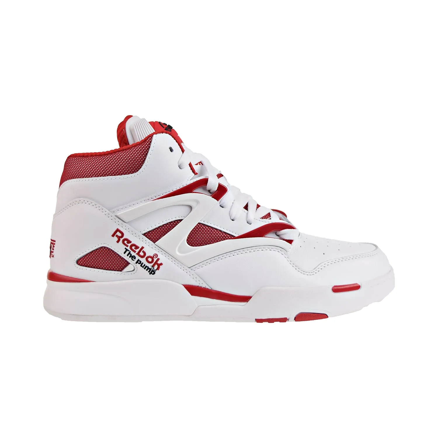 Reebok Pump Omni Zone II Men's Shoes White-Vector Red-Black