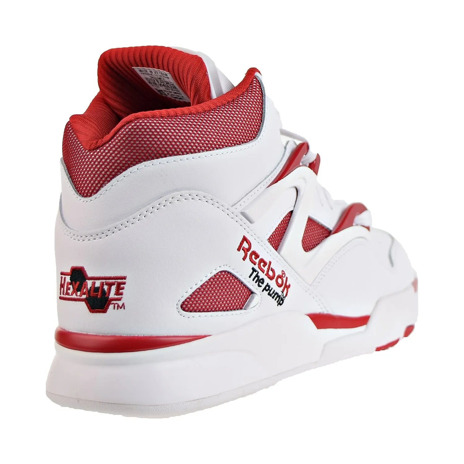 Reebok Pump Omni Zone II Men's Shoes White-Vector Red-Black