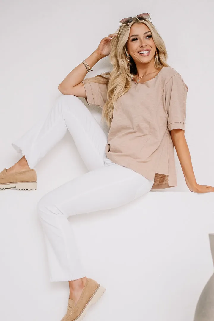 Ride At Dawn Basic Top | Taupe