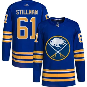 Riley Stillman Buffalo Sabres adidas Home Authentic Pro Jersey - Royal