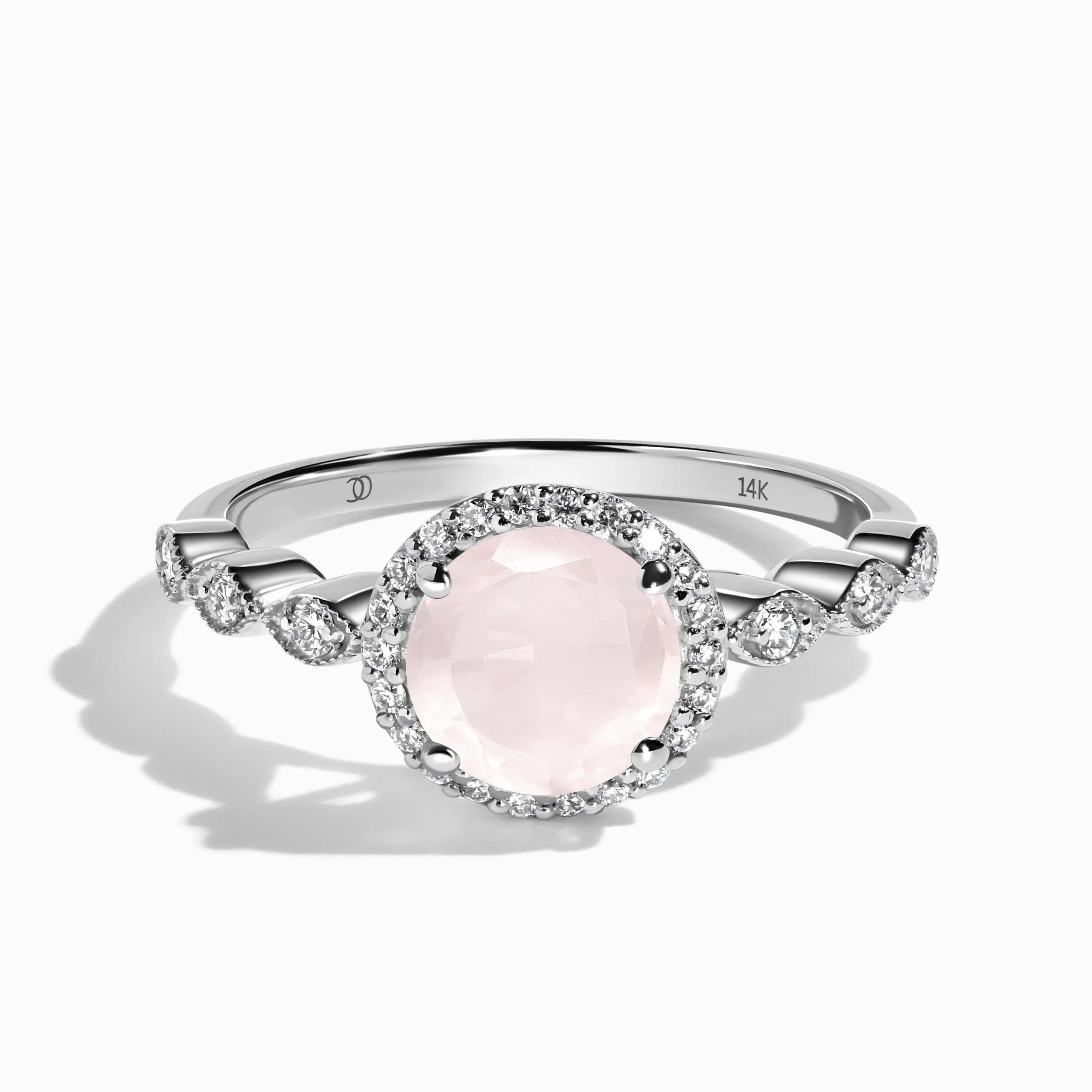 Rose Quartz Diamond Ring - Soulmate