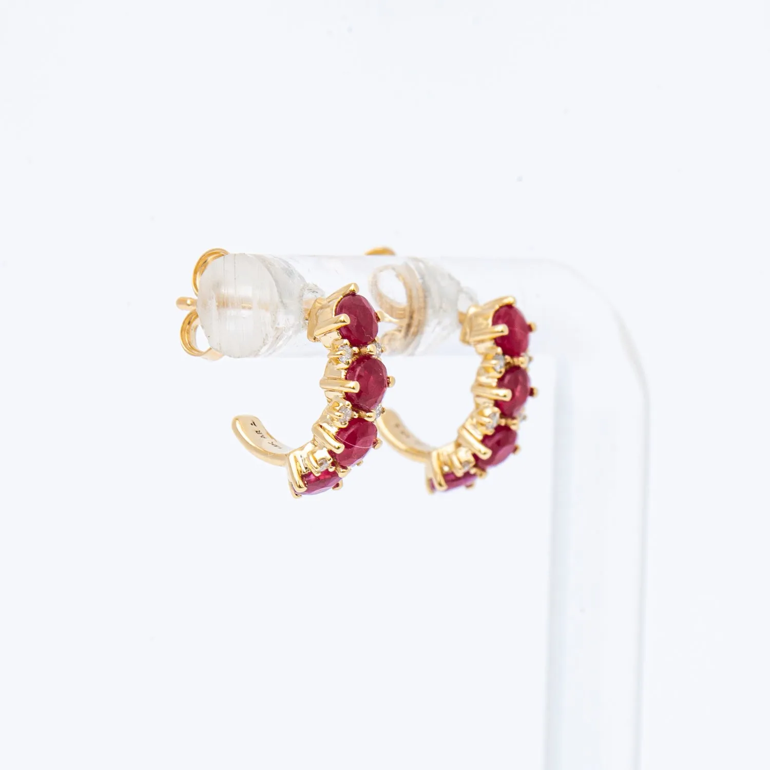 Ruby & Diamond Rounds J Hoops