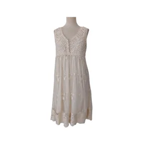 Ryu Cream Lace Sleeveless Short Dress | Pre Loved |