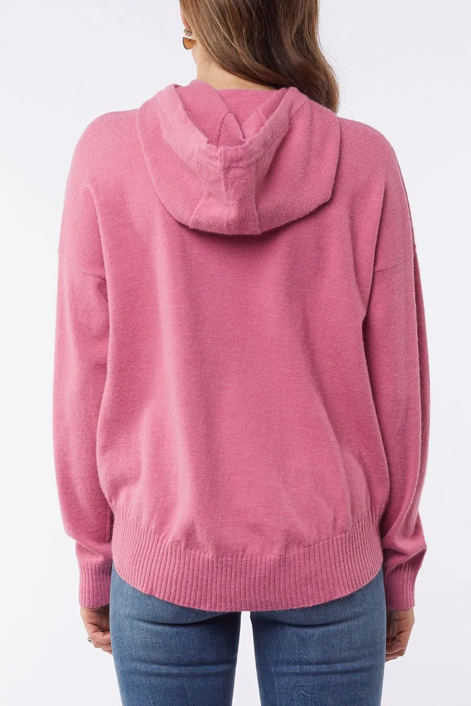 Sarina Plum Cord Knit Hoodie