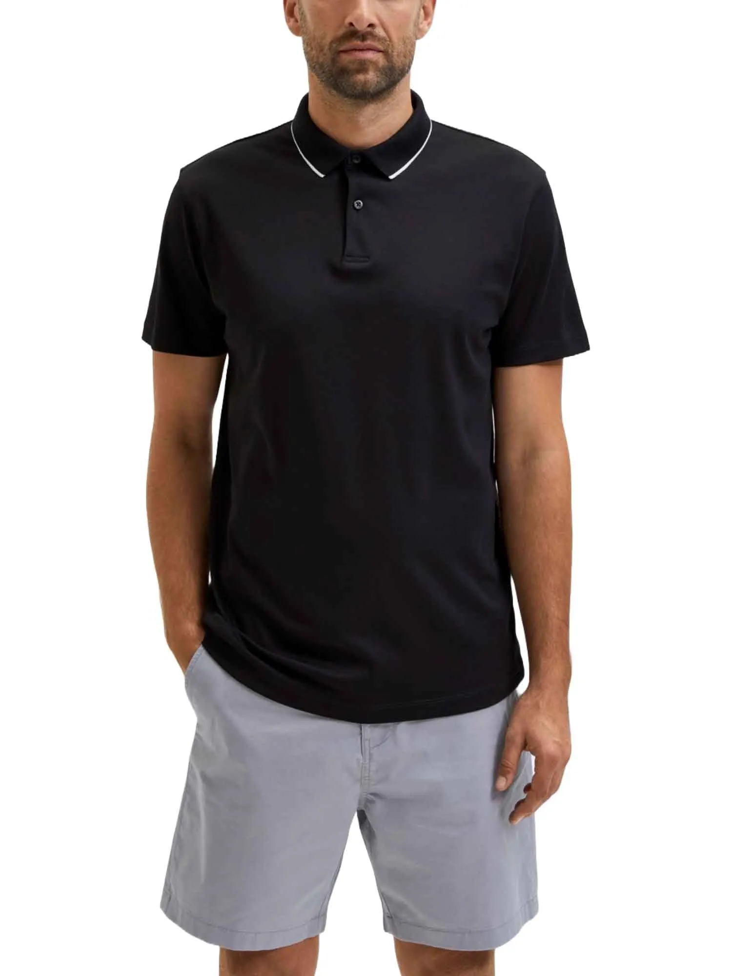 Selected Homme Black Polo 16082844