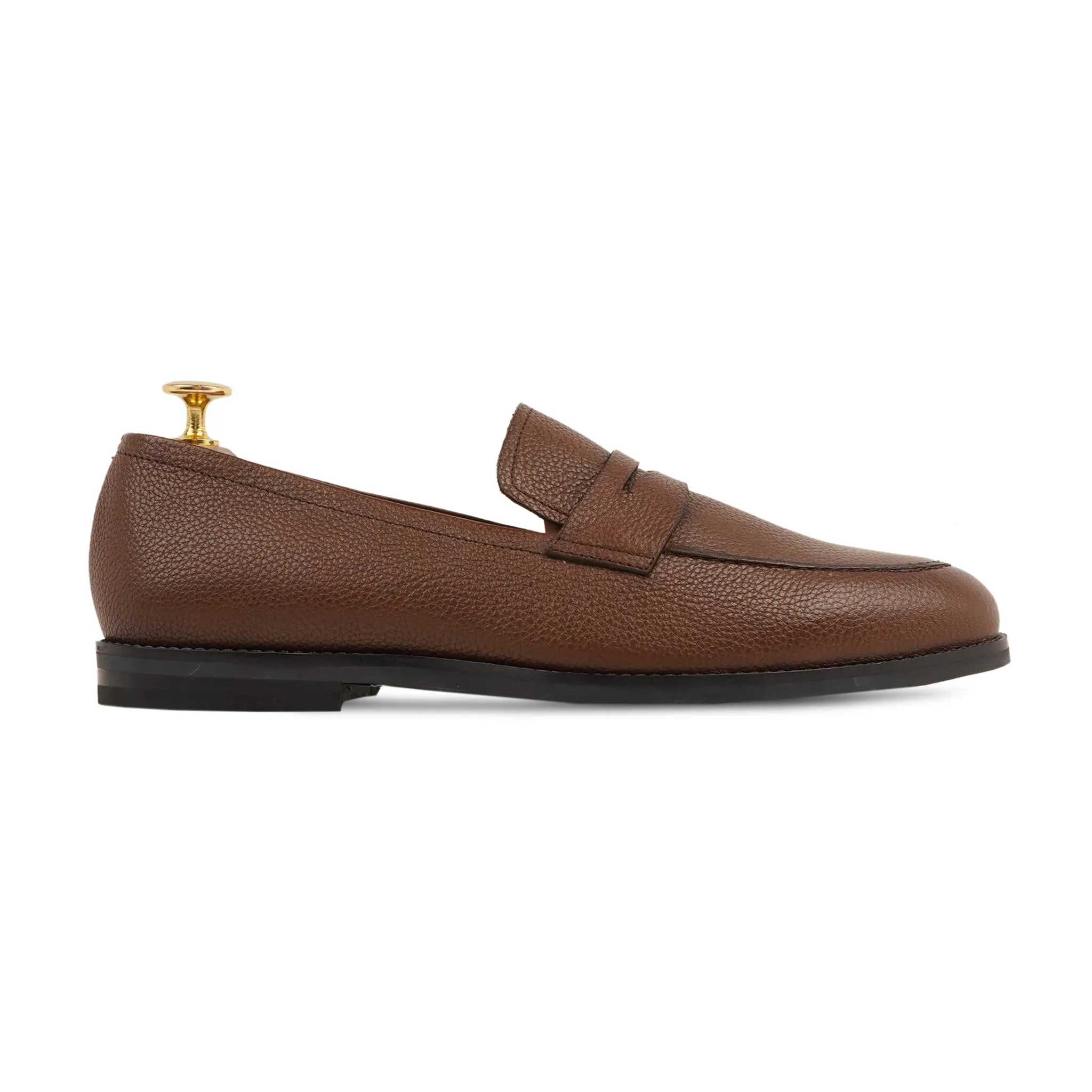 SMEATON - BROWN PEBBLE GRAIN LOAFER