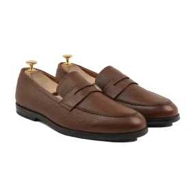 SMEATON - BROWN PEBBLE GRAIN LOAFER