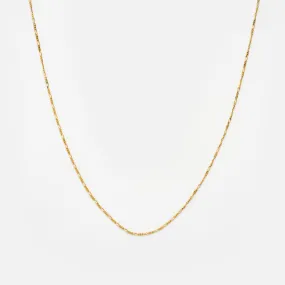 Solid Gold Figaro Chain