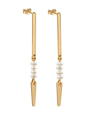 Spear Pearl Earring